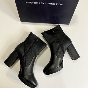 New French Connection Lane Platform Booties